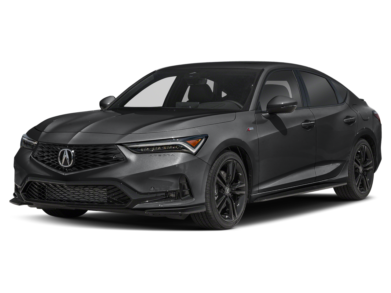 2026 Acura Integra Manual w/A-Spec Technology Package in Majestic Black Pearl — front three-quarter view