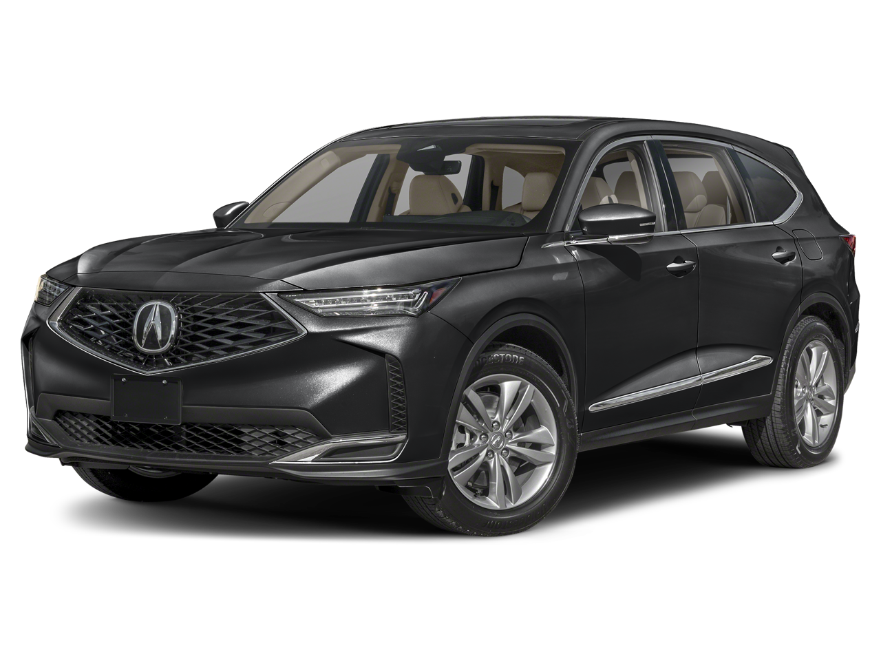 2026 Acura MDX SH-AWD in Majestic Black Pearl — front three-quarter view