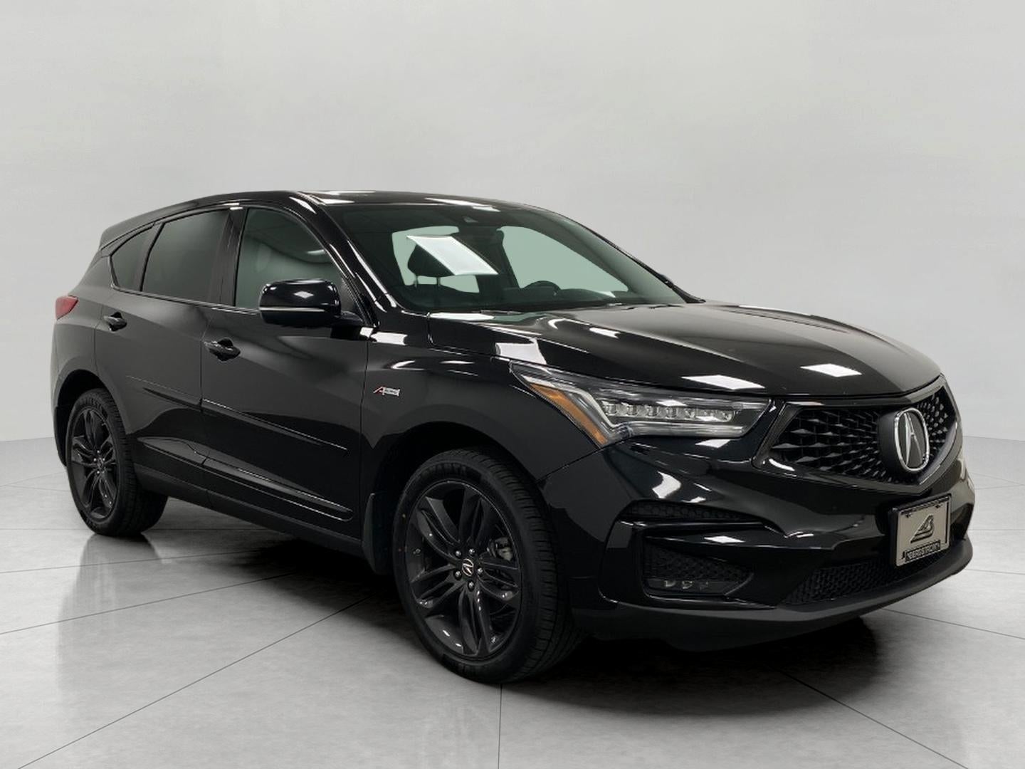 2019 Acura RDX AWD w/A-Spec Pkg in Majestic Black Pearl — front three-quarter view