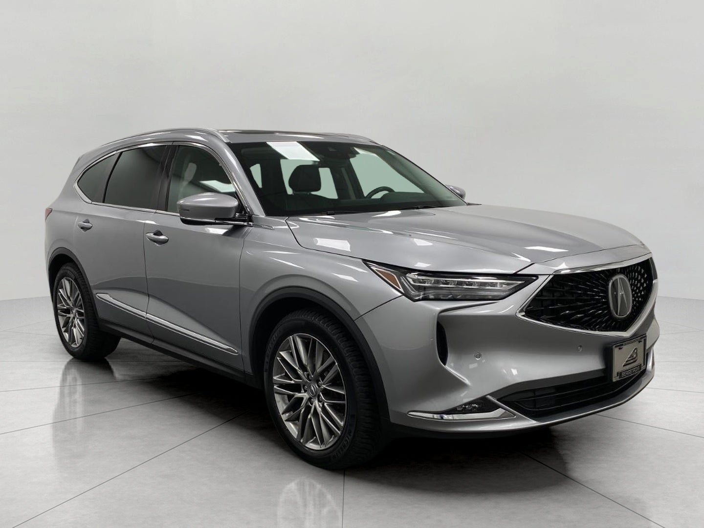 2024 Acura MDX SH-AWD w/Advance Package in Lunar Silver Metallic — front three-quarter view